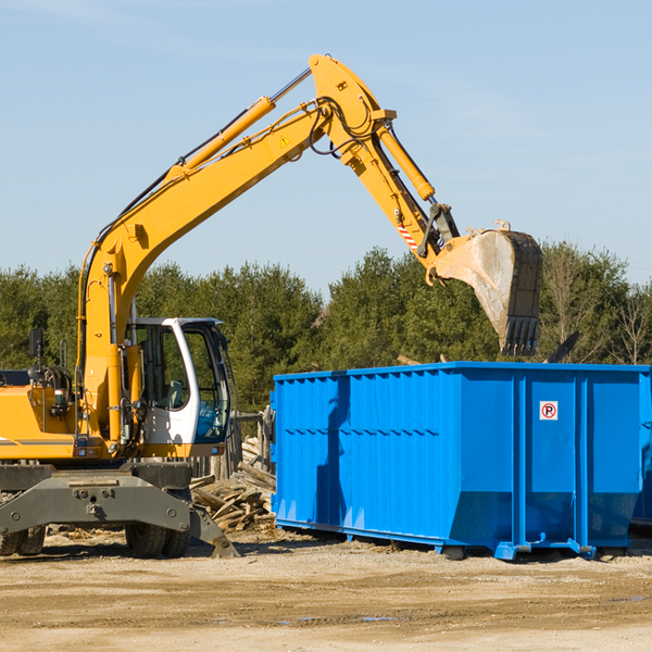 can i choose the location where the residential dumpster will be placed in Campbelltown Pennsylvania